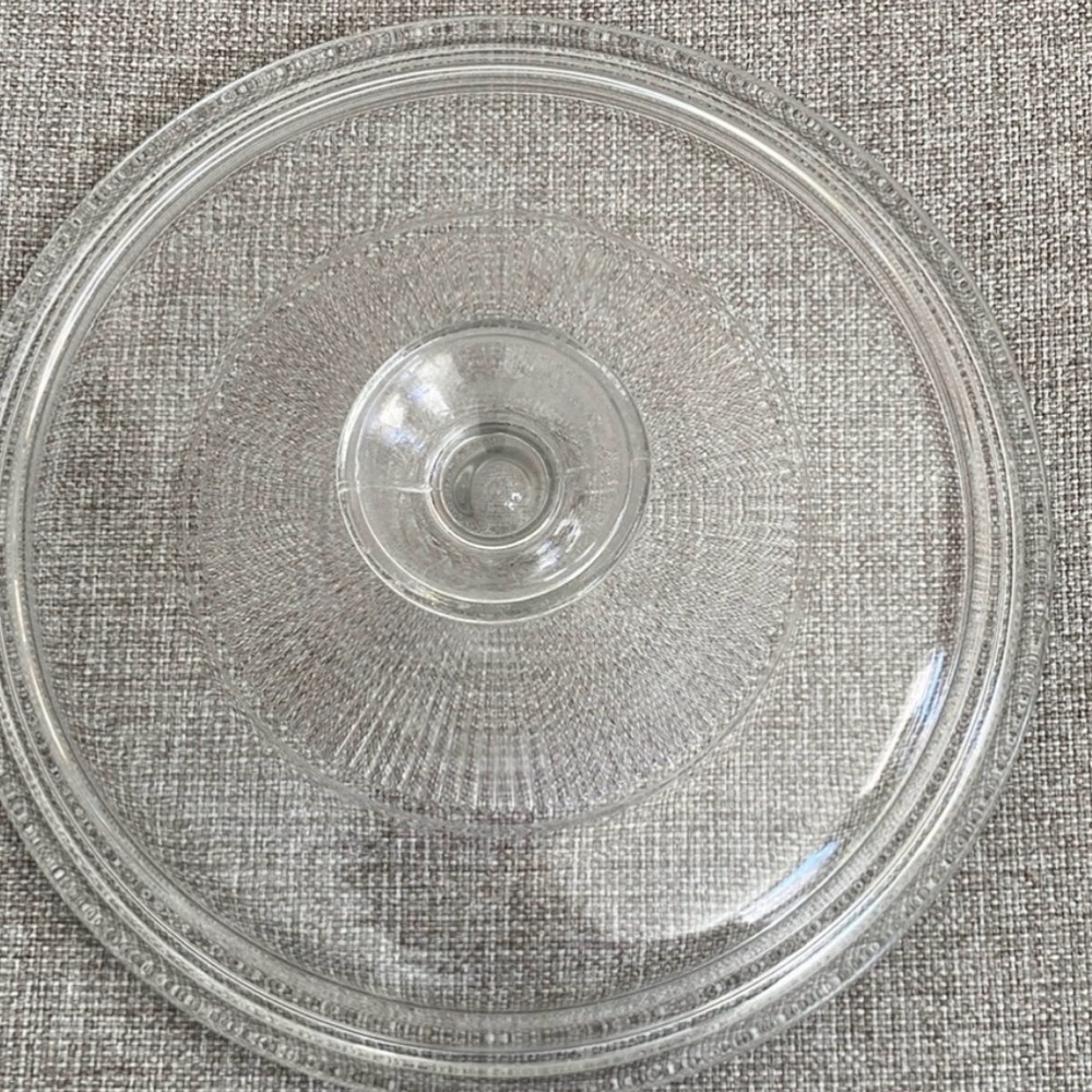 VTG Pyrex Glass Replacement Lid G5C Clear Glass